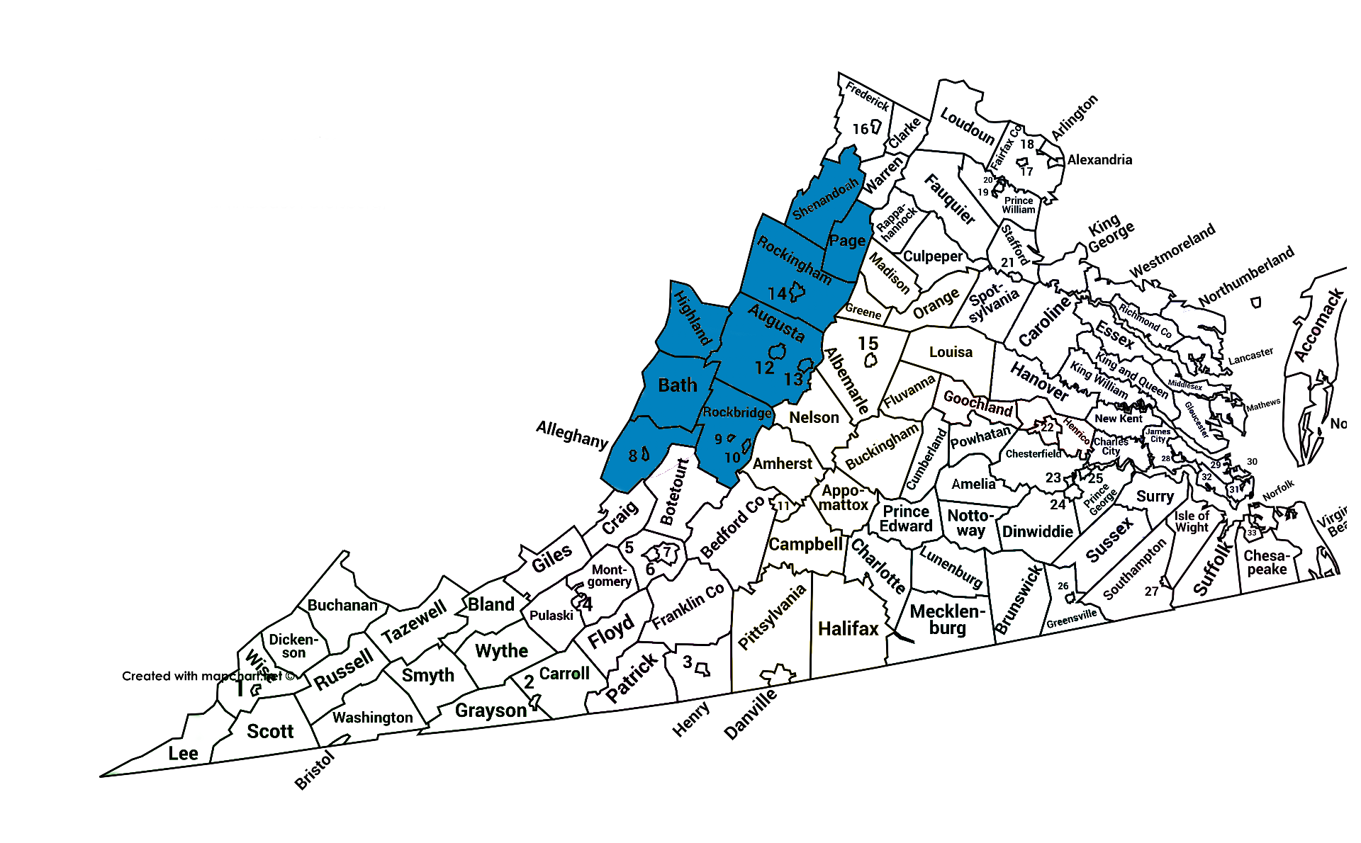 克里斯蒂娜·菲施巴赫地区地图